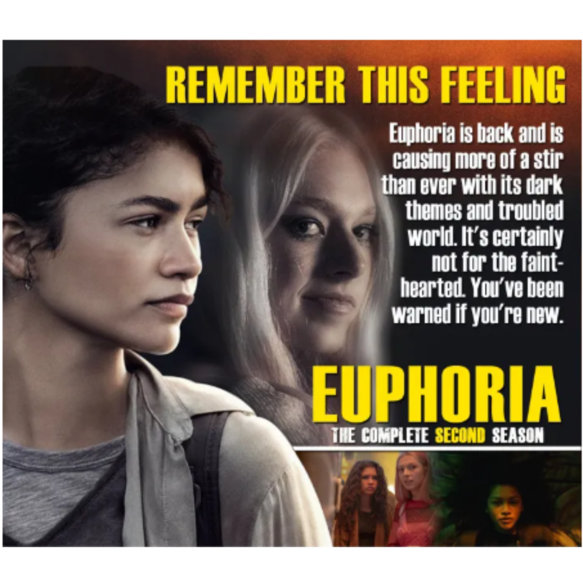 DVD Euphoria TV Series 2020 - 2022 Teen Drama, Psycho Thriller