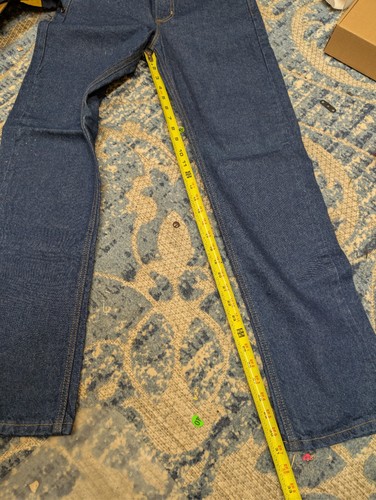 Vintage 2000's Carhartt Jeans 29x32 Blue Dark Denim Straight Leg Workwear B19PRW - Picture 21 of 24
