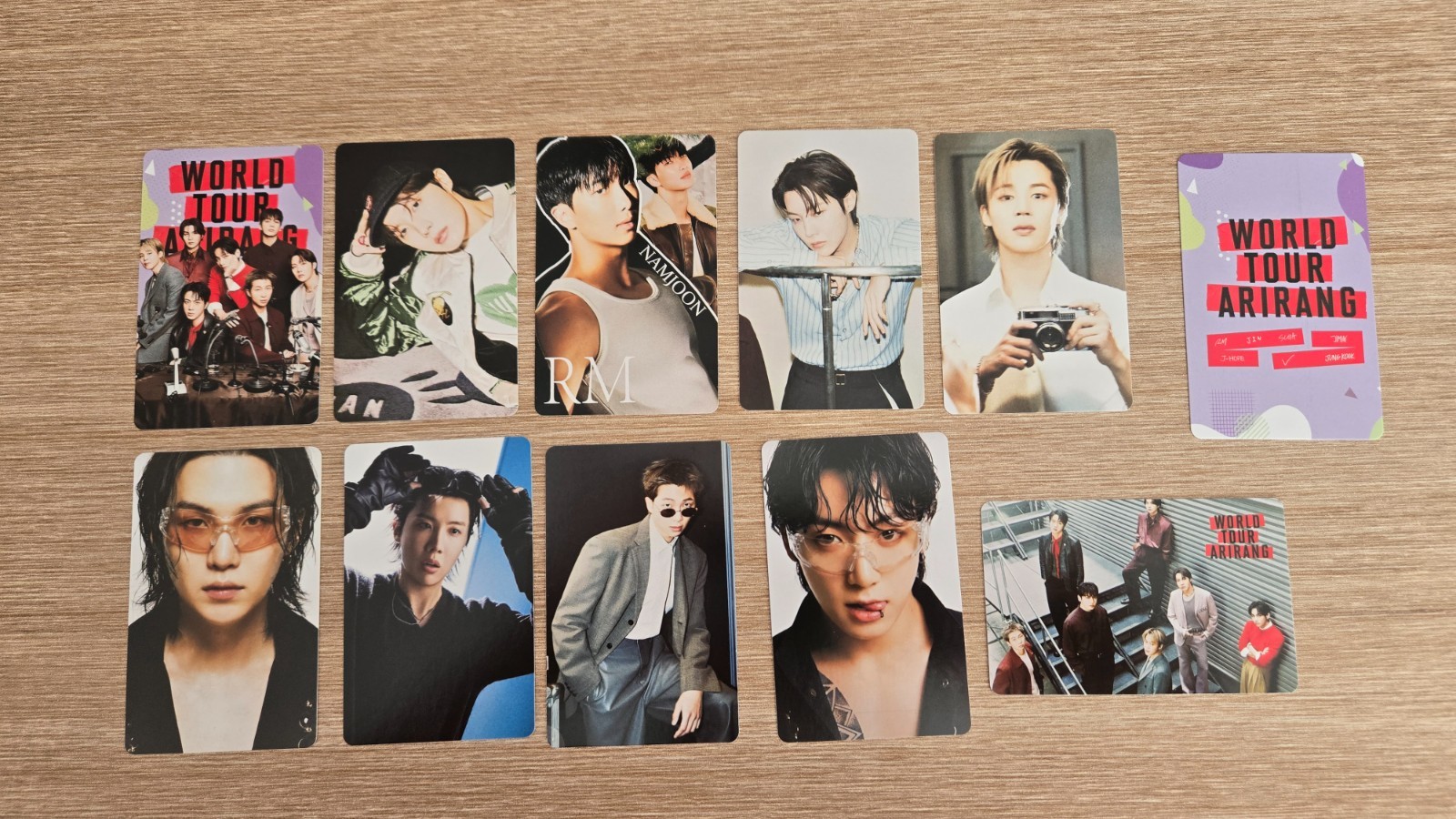 Lot de 10 cartes à collectionner – 2 BTS – Arirang – Neuf