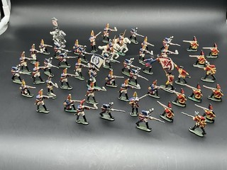 Konvolut Zinnsoldaten / Metallsoldaten – historische Figuren – Handbemalt