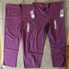 Cherokee Unisex XS Purple Scrub Pants Traditional Short New NWT Uniforms 2 Pants