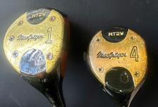 Vintage Macgregor Tourney MT2W Woods 1 And 4 Steel Shaft Right Handed Firm Flex
