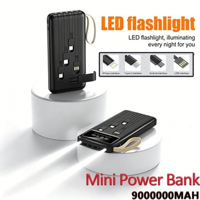 900000mAh Powerbank Externer Batterie Ladegerät ZusatzAkku 4 USB Für Alle Handy