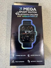 3 Plus Mega Smart Watch Bluetooth Calling 2.02" Amoled Display Black (BRAND NEW)
