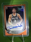 DYLAN HARPER ON-CARD AUTO!! Rookie 25/25 Orange Bookend SpursFREE SHIPPING!
