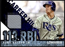 2015 Topps #CHR-EL Evan Longoria Career High Relics (Series Two) Jersey E1