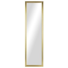 Full Length Rectangular White Mirror 49 Inch Slim Frame Home Decor Wall Hanging