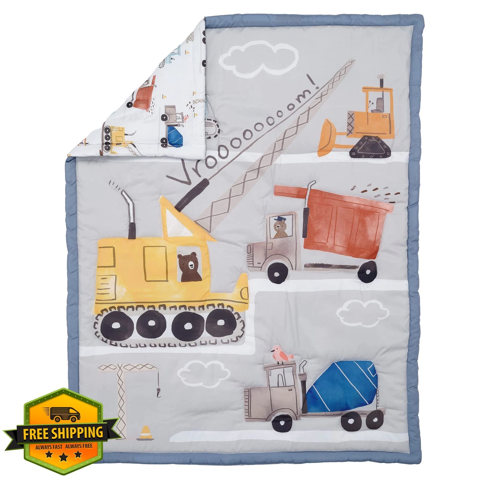 Bedtime Originals Construction Zone 3pc Crib Bedding Set
