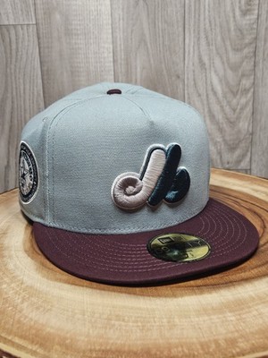 Montreal Expos New Era 59Fifty Fitted A Frame Hat Cap Size 7 1/2 MLB Alt Colors 