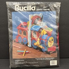 Bucilla Plastic Canvas Storybook Express Bookends Train Bedroom Nursery kit