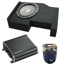 Kicker 43CWR104 10" Subwoofer Fits 14-18 Chevy Silverado Crew Cab w/ 46CXA8001