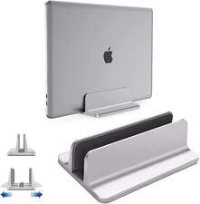 Vertical Laptop Stand Holder, Desktop Aluminum Stand for MacBook with Adjustable