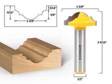 1-3/8" Dia. Classical Roman Ogee Panel CNC Cabinet Door Rail & Stile Router Bit