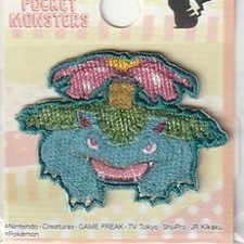 Pokemon Mini Embroidered Sew Iron On Patch Badge Venusaur New JP