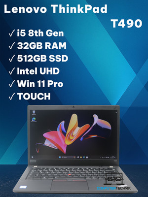 Lenovo Thinkpad T490 i5-8365u 32GB RAM 512GB SSD NVMe FullHD IPS TOUCH #1
