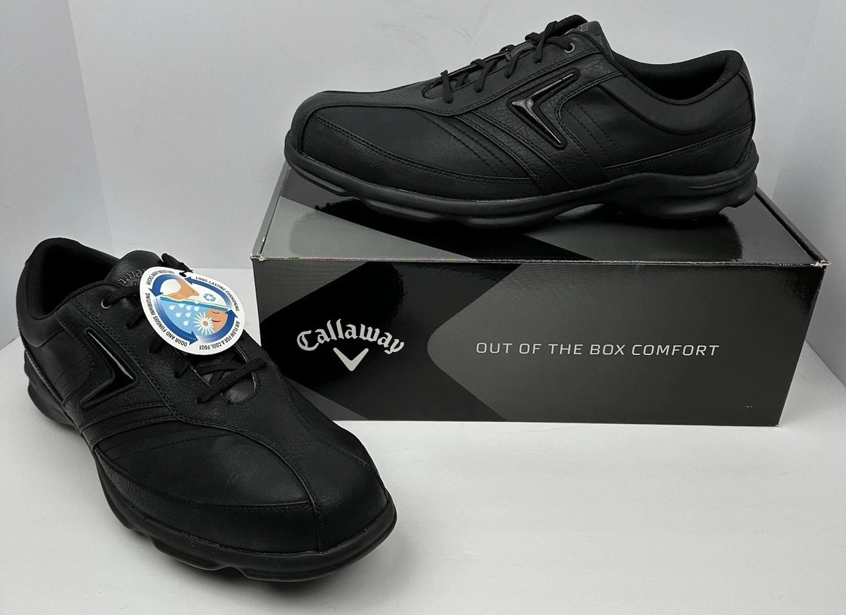 Callaway Leather Upper Black Golf Shoes for Men for sale | eBay display picture 3