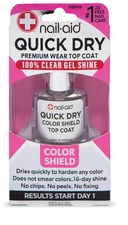 Nail-Aid Quick Dry Glass Shine Top Coat, Long Wear, Scratch Resistant Color, Cle