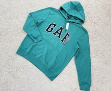 NWT GAP Men  s Full Zip Logo Hoodie Green Size M