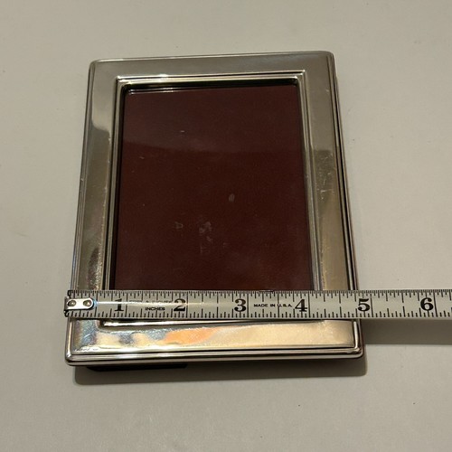 Vtg 925 Small Sterling Silver Photo Picture Frame 6.5"x4.75" Holds 5"x3.5" - Picture 8 of 11