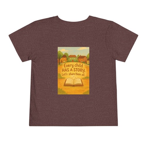 Toddler Short Sleeve Tee One World, Many Stories Design - Picture 63 of 65