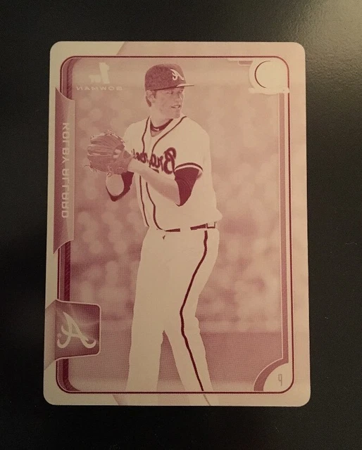 2015 KOLBY ALLARD BOWMAN DRAFT MAGENTA DRUCKPLATTE 1/1 BRAVES 1 OF 1 RARE