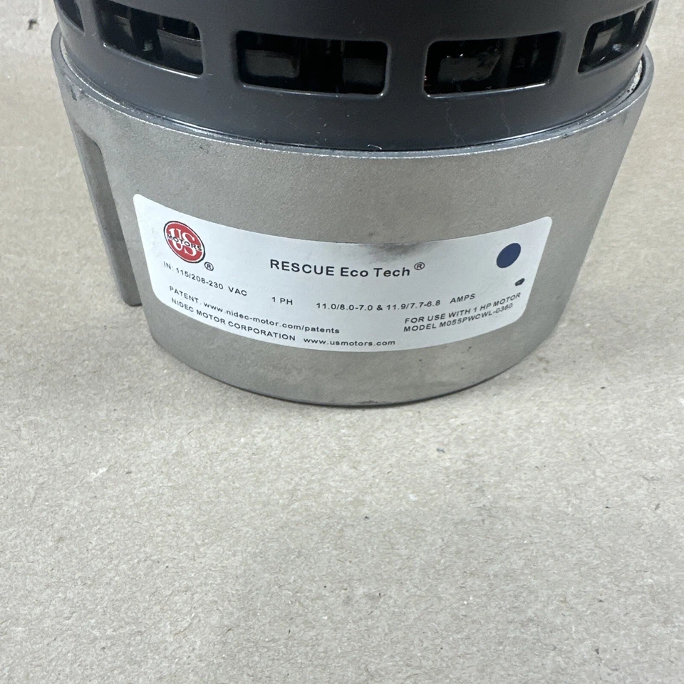 Motor soplador ECM 1 HP H829088966 (H1) US Motors RESCUE EcoTech M055PWCWL-0360 Foto 2 de 4