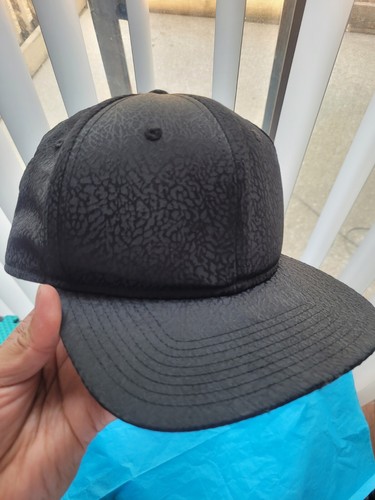 Air Jordan True OG Cement Elephant Jumpman Hat Snapback Cap Black