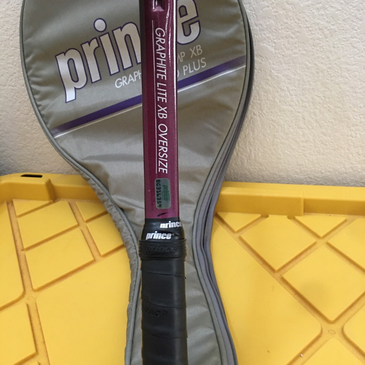 Prince Graphite Lite XB Oversize Tennis Racquet- Case- Grip Size 4