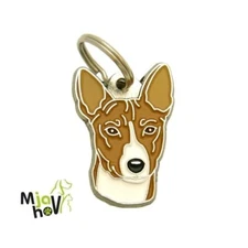 Dog name ID Tag,  Basenji, Personalized, Engraved, Handmade, Charm