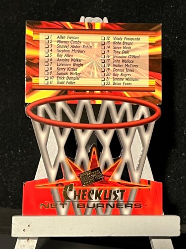 1996 Press Pass Basketball Net Burners Die-Cut Inserts Complete Your Set, Pick 1 - Picture 72 of 73