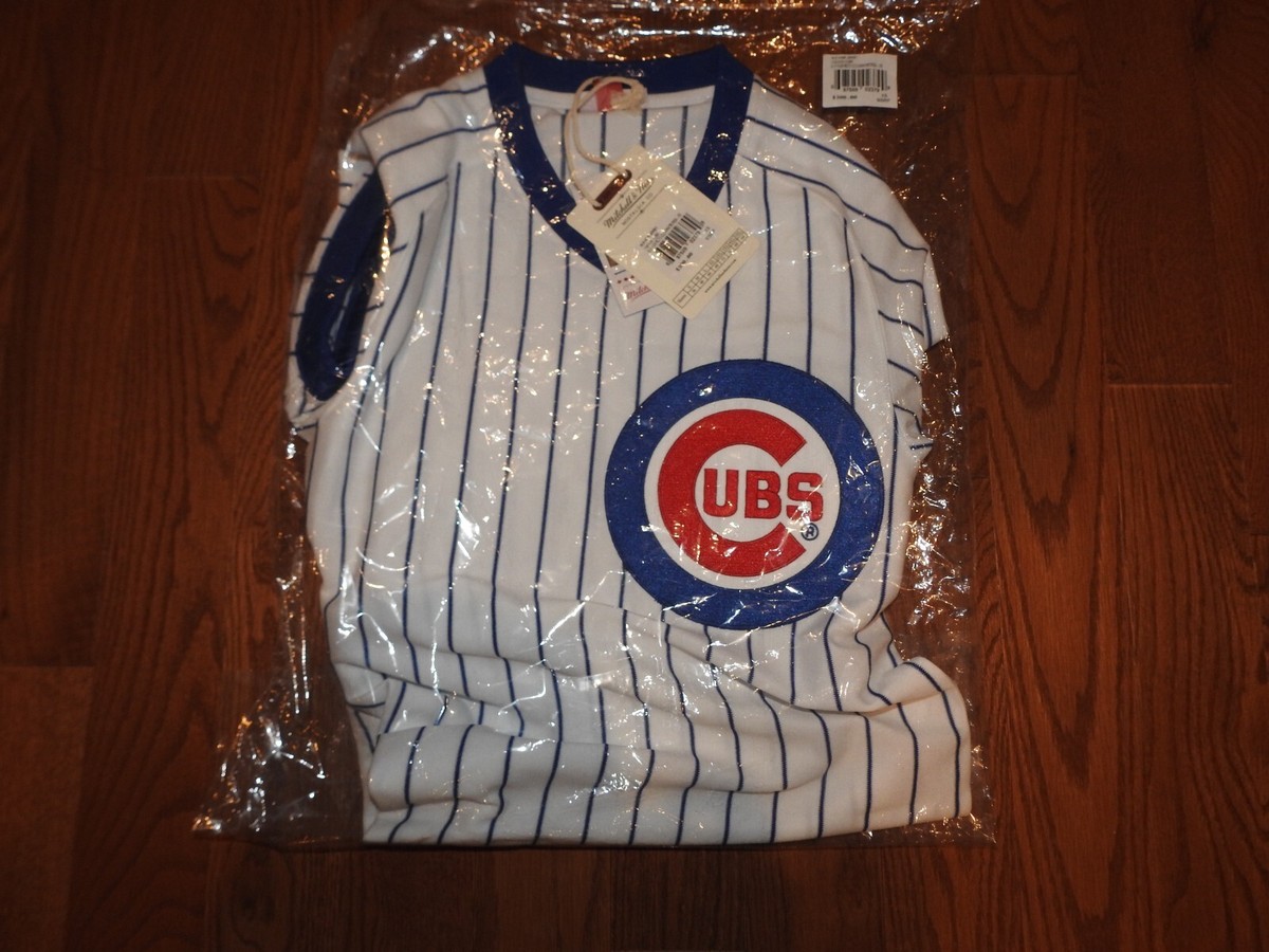 極美品 Mitchell&Ness MLB CUBS 1/4Zip Jersey MLB Mitchell & Ness Chicago Cubs #23 Baseball Jersey New