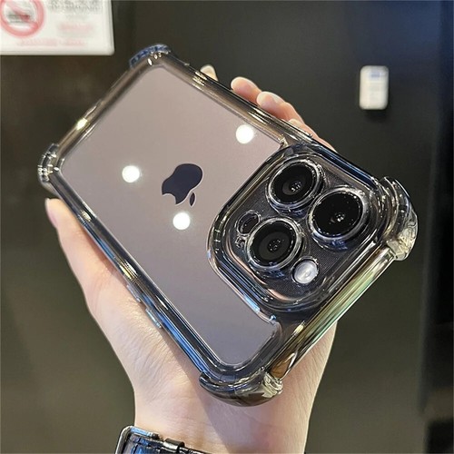 Funda de acrílico transparente reforzada a prueba de golpes con esquinas para iPhone 16 14 12 13 11 15 - Imagen 2 de 22