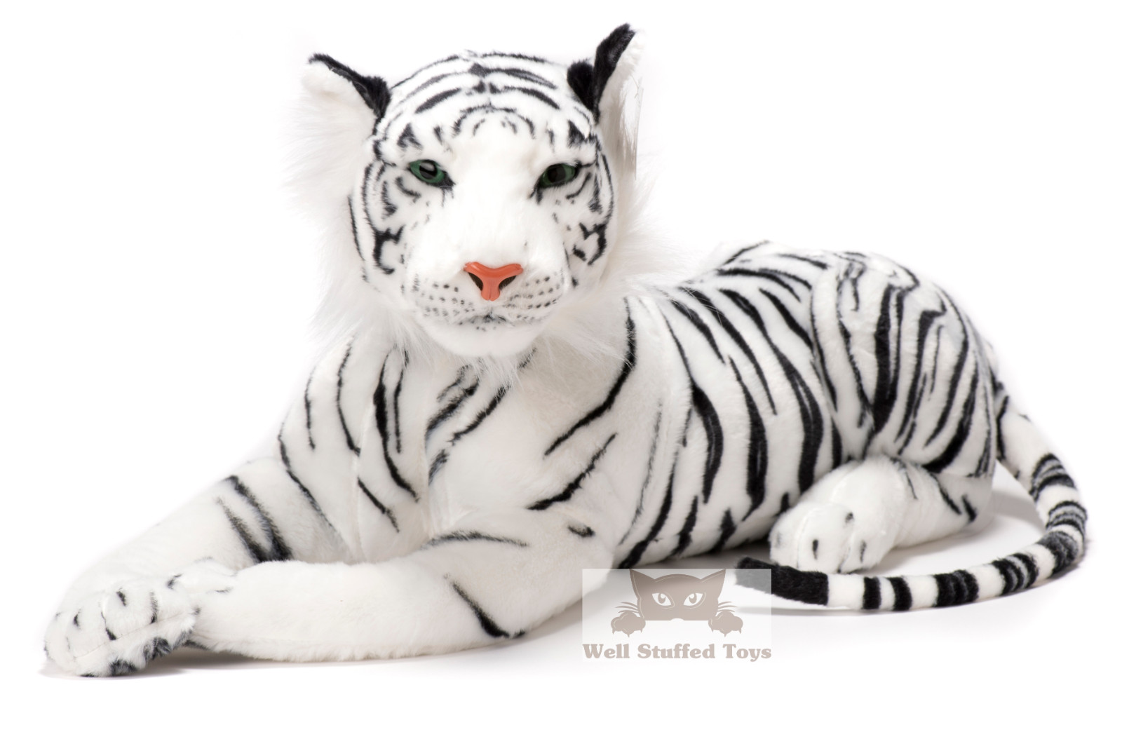 Large White Tiger Plush Cuddly Stuffed Soft Toy 100cm