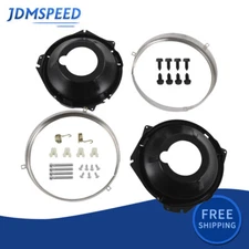 Headlamp Retaining Ring Mounting Bucket 28pc Kit w/hardware For Camaro Nova ring