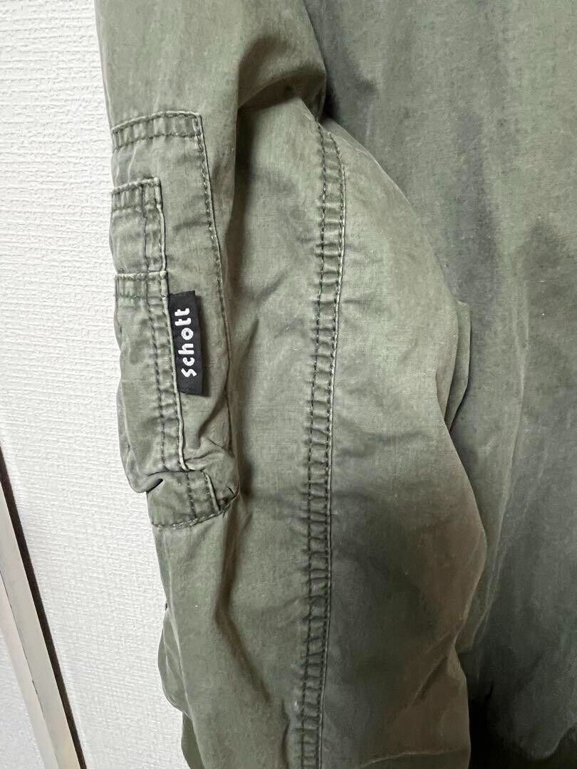 Schott MA-1ジャケット 2XL オリーブグリーン Schott MA1 Jacket green L Used | eBay