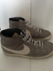 nike blazer grigie pelle