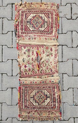 Antique Rug, Nomad Rug, Chuval Rug, Saddlebags, Antiques, Carpet rug, rare finds
