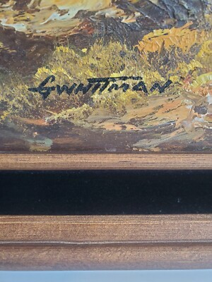 G Whitman 油彩画　油絵　絵画　アンティーク G Whitman 油彩画 油絵 絵画 アンティーク G Whitman 油彩画