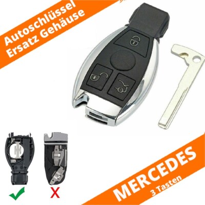 Alriedy Mercedes Schlüsselgehäuse - Ersatz Fernbedienung Für A/B/C/E/S-Klasse