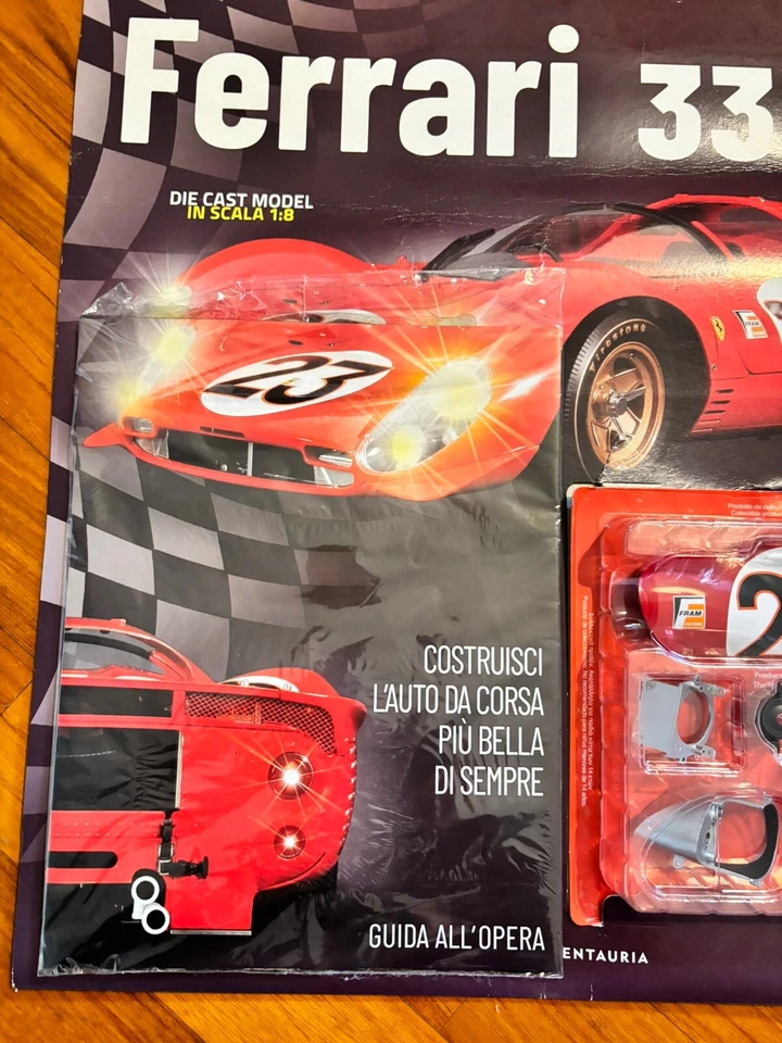 COSTRUISCI LA FERRARI 330 P4 IN SCALA 1:8 Fascolo N.1 e Kit Pezzi . CENTAURIA - Immagine 4 di 4