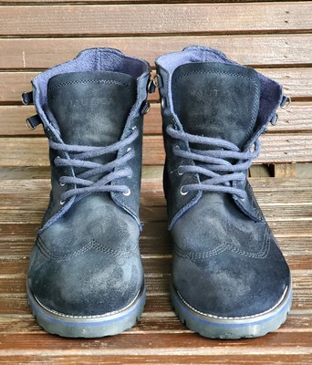 ?? NAUTICA SUEDE LEATHER NAVY BLUE BOOTS MEN display picture 3