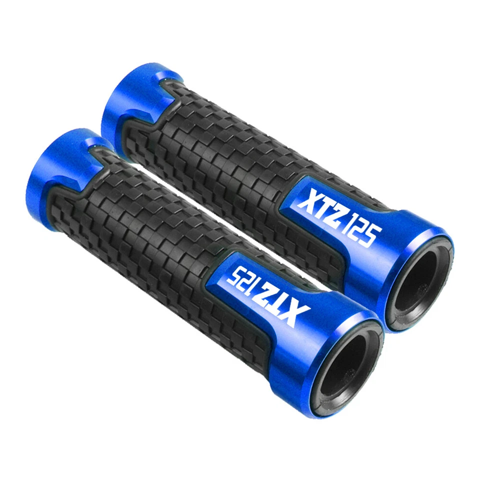 Blue motorcycle CNC Grip Handle bar Handlebar For YAMAHA XTZ125E XT1250 XTZ250 - Imagem 3 de 4