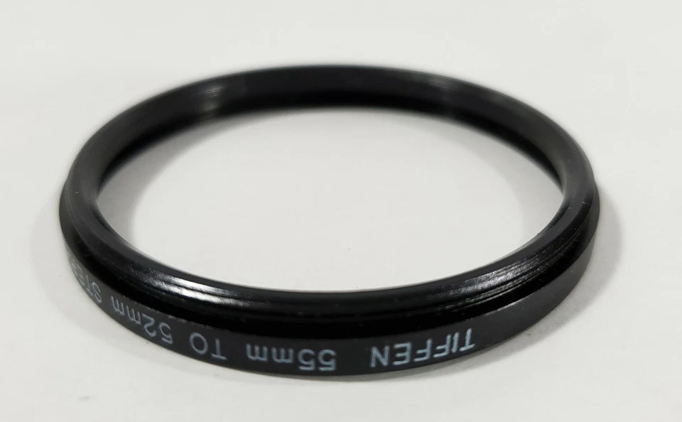 Tiffen 55mm to 52mm Step Down Lens Filter Ring Plastic Camera Adapter Made USA - Image 4 of 4