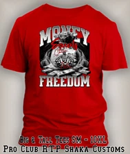Trump Money Equals Freedom Tee Shirt Big Tall Sm Graphic Sport Pro Club Shaka