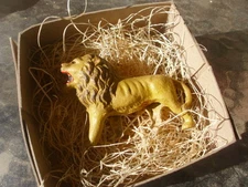 New 3D Dresden Paper Roaring Lion Christmas Tree Feathertree Ornament 