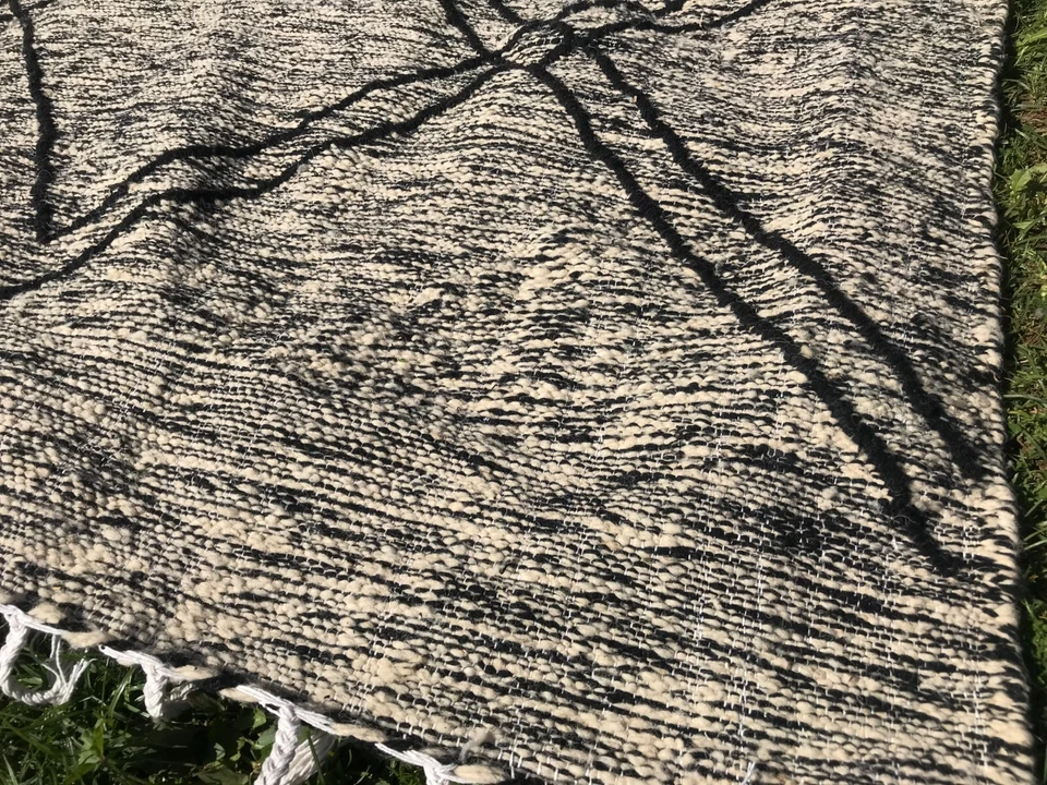 Moderna alfombra marroquí Beni Ourian, alfombra marroquí alfombra colorida hecha a mano Foto 3 de 4