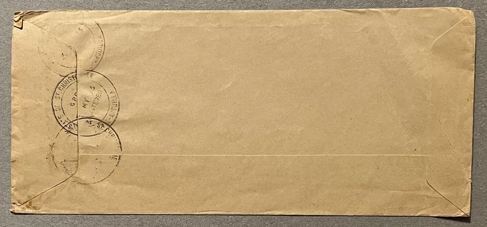 1973 San Cristóbal Nevis Anguila Cubierta a Inglaterra 25ª Boda Isabel II Foto 4 de 4