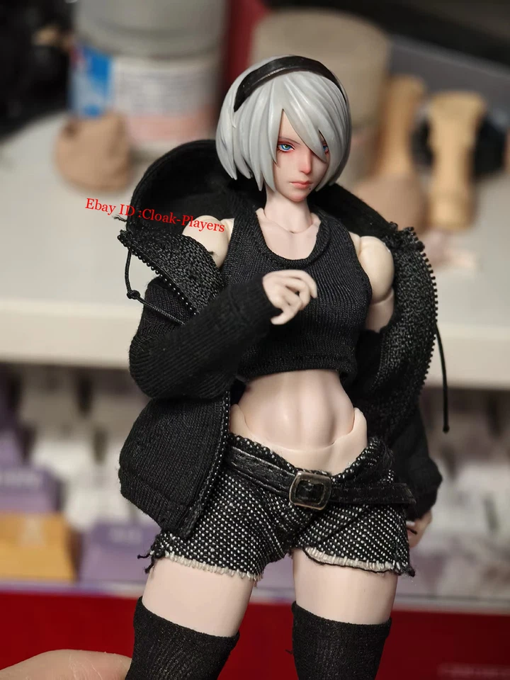 1/12 Scale 2B Nier Mechanical Era Head Carving Model For 6in Action Figure Body - Image 4 of 4