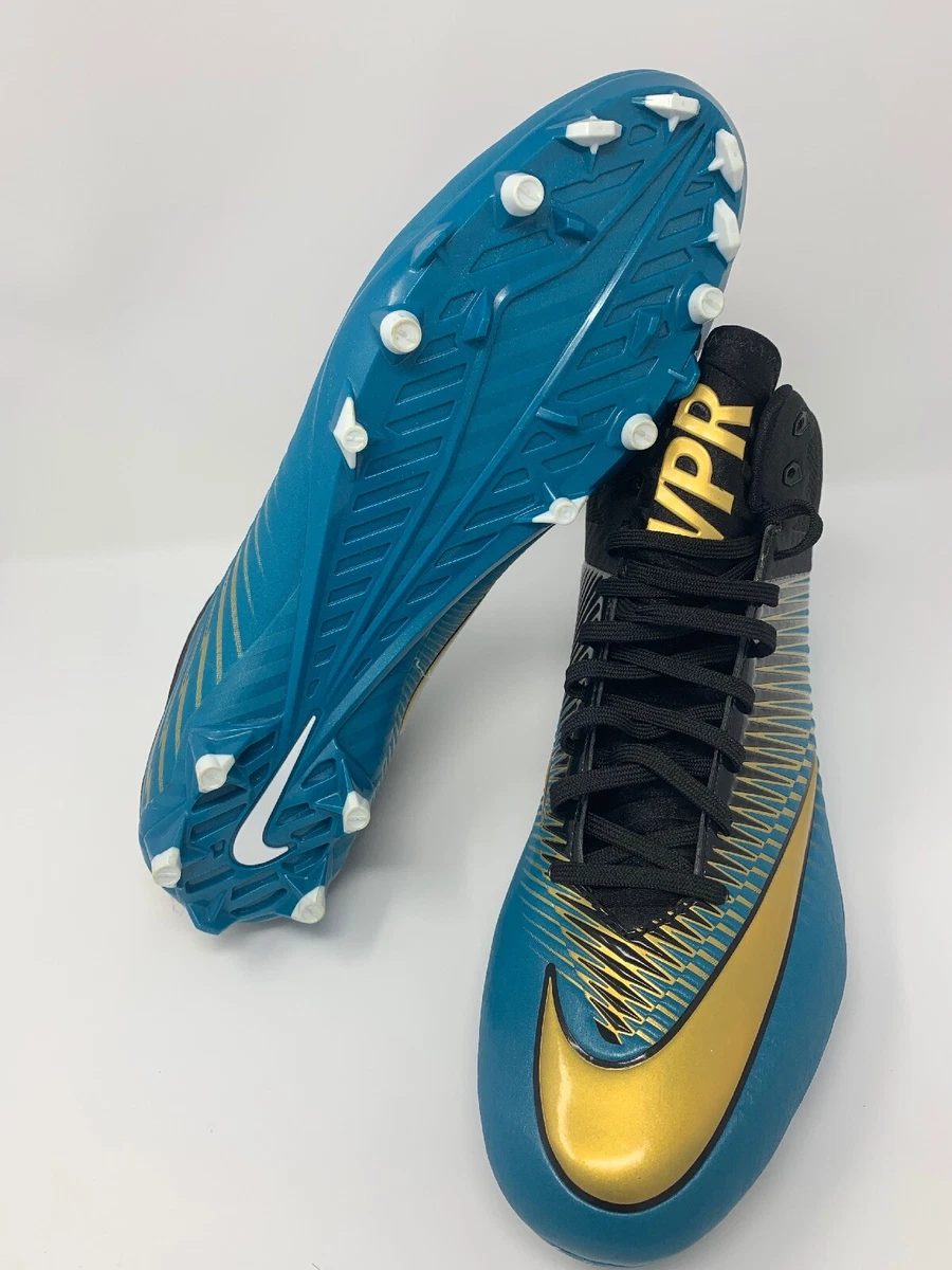 Nike Football Cleats Vapor Blue and Gold Size 16 Brand New eBay