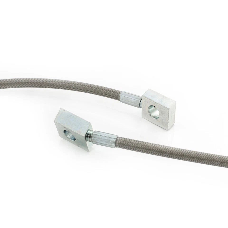 Juego completo de líneas de freno extendidas de acero inoxidable para 87-06 Jeep Wrangler YJ TJ 4-6" Foto 3 de 4